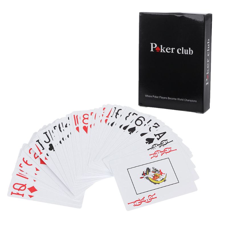 1* Poker 100% PLASTIC Red Poker Size Playing Cards