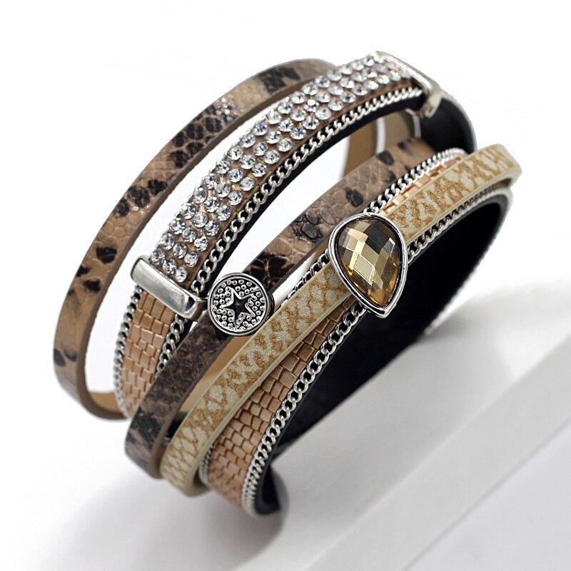 VONNOR frauen Armbänder Boho Schmuck Natürliche Perle mehrschichtig Leder 2 Kreis wickeln Armbinde: B9701c