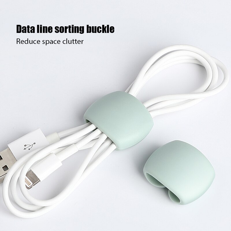 4Pcs Universal Line Storage Clip Desk Organizer Winder Portable Earphone Data Cable Storage Buckle Organizer collection