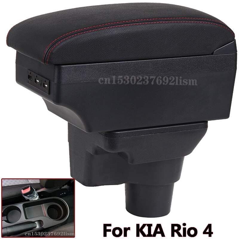 per Kia Rio 4 bracciolo per Kia Rio 4 x-linea scatola bracciolo auto Russi 2017 2018 2019 2020 2021 accessori auto interni facile da installare