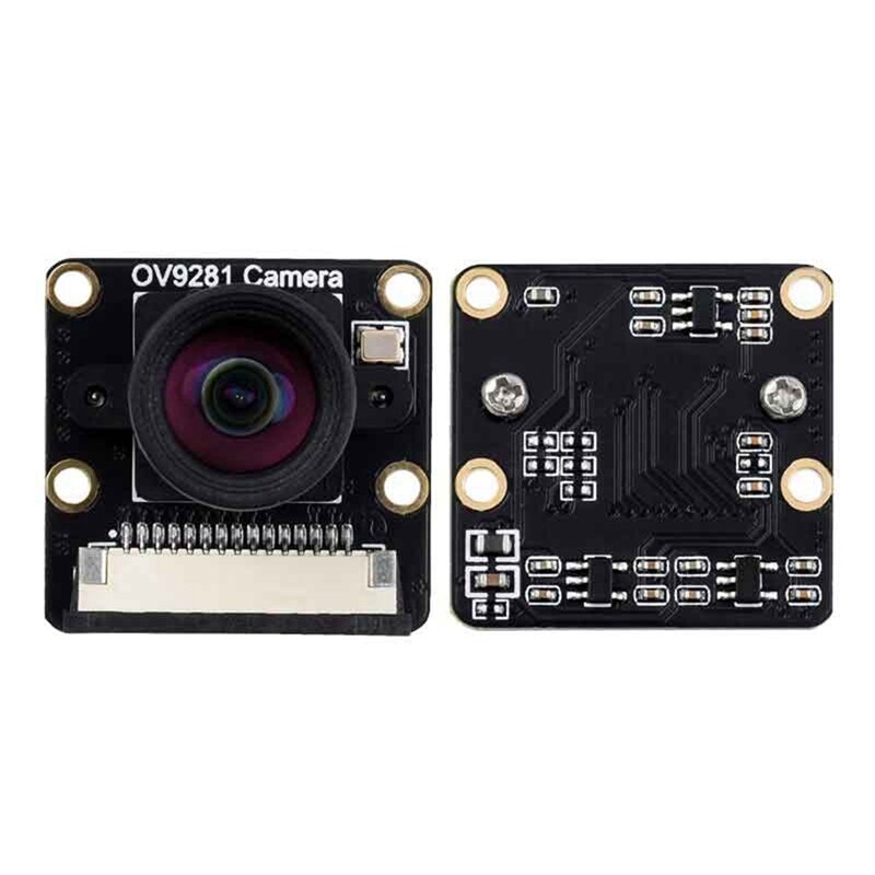 For Raspberry Pi Zero/W/WH/2W Black White Camera Global Shutter Ov9281-110 Degree 1MP Wide Angle Fisheye Camera