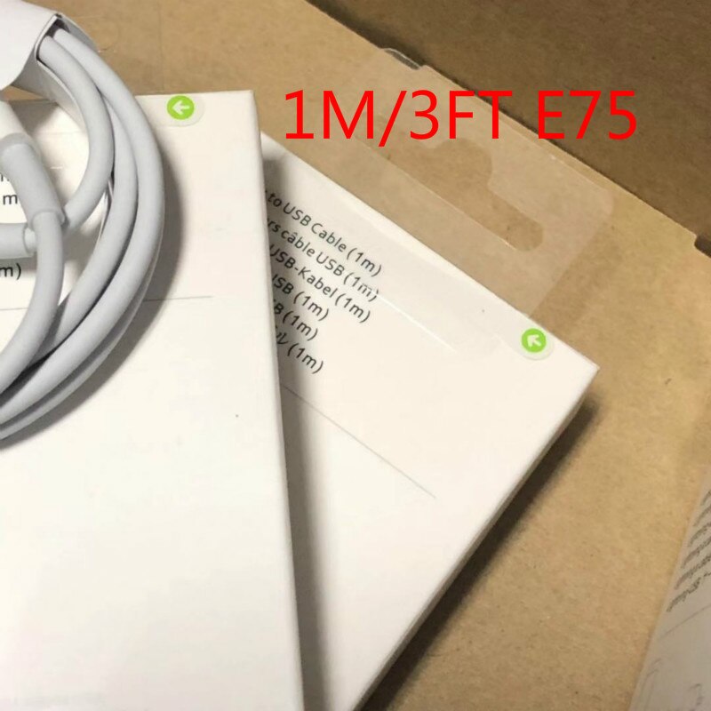 Foxconn 5ic e75 – lot de 10 câbles de chargement USB, avec boîte d'origine, pour téléphones mobiles i 6s 7 8 X XR XS Max