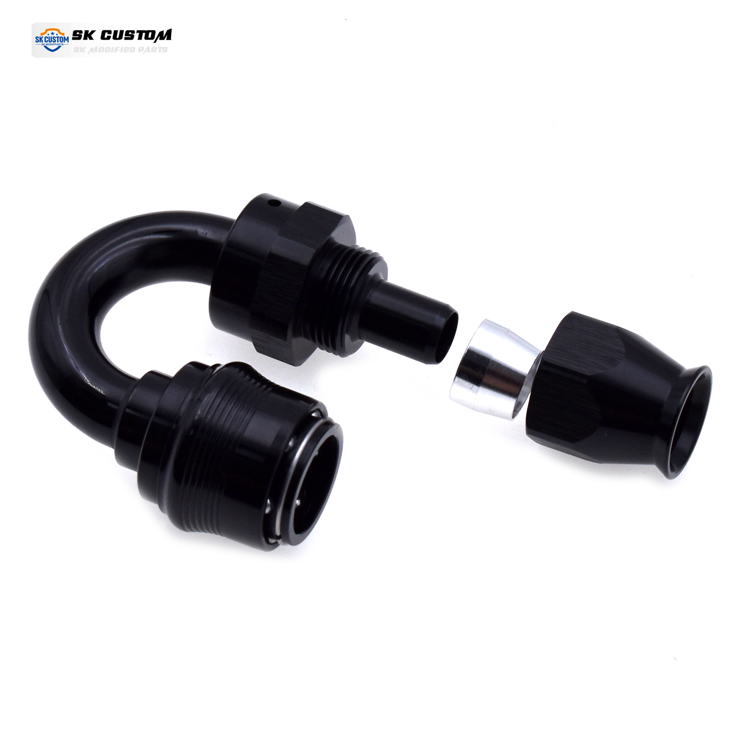 PTFE AN10 Al Alloy Straight45°90 Degree Swivel Hose End Fitting Quick Release Oil Hose Connector Universal Auto Modified Adapter