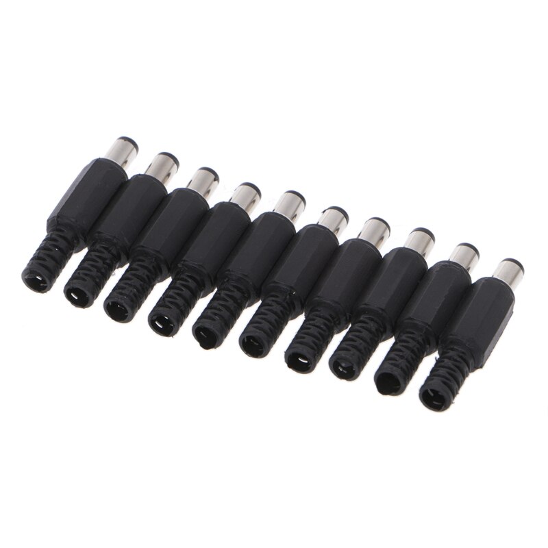 2020 nuovo 10 pz 5.5x2.1mm maschio DC In-Line presa Jack connettore adattatore coperchio In plastica