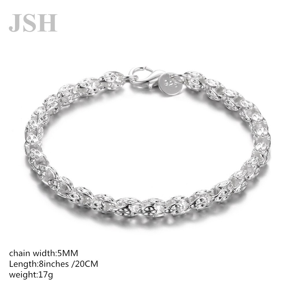 925 gestempelt Silber farbe kette frauen Männer Dame edle nizza Armbinde charme schmuck hochzeit edle Party