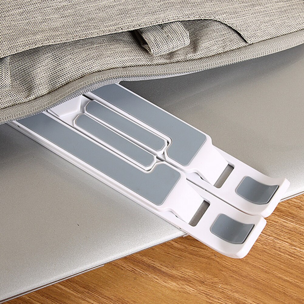 Portable Laptop Holder Stand Notebook Adjustable Height Bracket Cradle Lifting Cooling Holder with Non-slip Pad