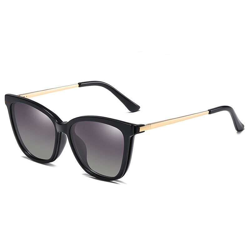 Gafas de sol polarizadas para mujer, montura con Clip magnético, graduadas para miopía, nuevas: c4