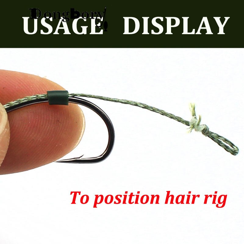 3PCS Silicone Rig Tube Tubing Carp Fishing Hair Rig Heli Rig Material Carp Fishing Accessories Tackle Rubber Sleeve Stop