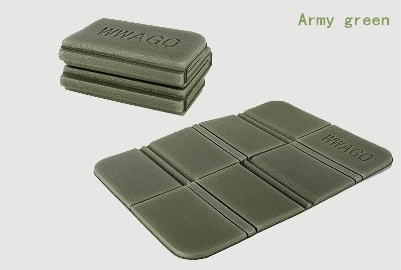 Draagbare Camping Wandelen Picknick Kussen Seat Pad Outdoor Opvouwbare Camping Vochtwerende Kussen Matras Waterdicht Seat Pad: Army Green
