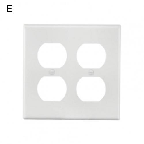 Socket Plate Hard Heat Resistant US Standard Wall Switch Receptacle Outlet Cover for Home: E