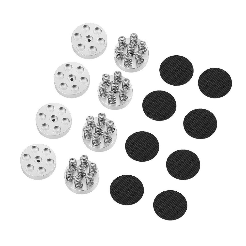 Douk Auido 4 pièces aluminium ressort flotteur Isolation Stand haut-parleurs pointes pour HiFi CD lecteurs amplificateur accessoires