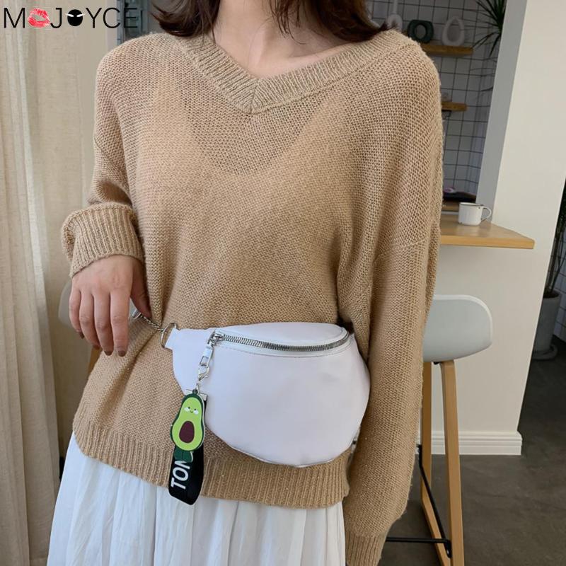 Vrouwen Avocado PU Lederen Heuptas Mode Vrouwen Riem Rits Crossbody Borst Tas Telefoon Zak Vrouwelijke Fanny Pack