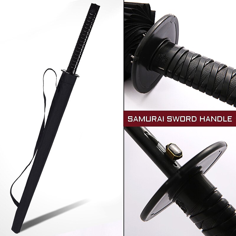 Sword Umbrella Men's Samurai Umbrella Cartoon Long Handle Sunny Umbrella Large Straight Handle Personal