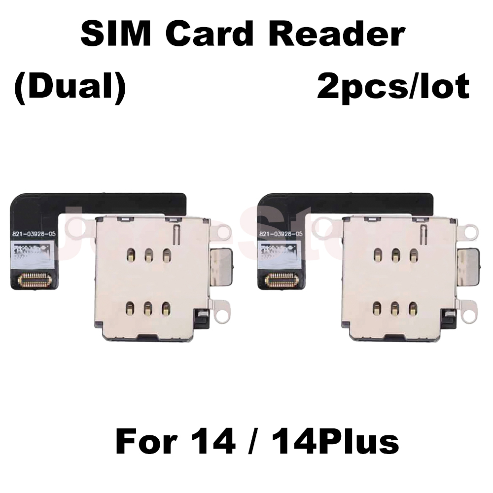 2 stuks simkaartlezer voor iphone 11 12 13 14 15 16 pro max, inclusief dual sim-kaartsleuf, interne simkaartadapter en flexkabel (vervangingsonderdelen).: Paars