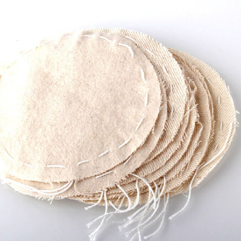 Sifon Koffie Filter Herbruikbare Rvs Siliconen Flanel Voor Koffie Sifon Pot Filters Accessoires Koffie Sifon Filter: 10 PCS Flannel cloth