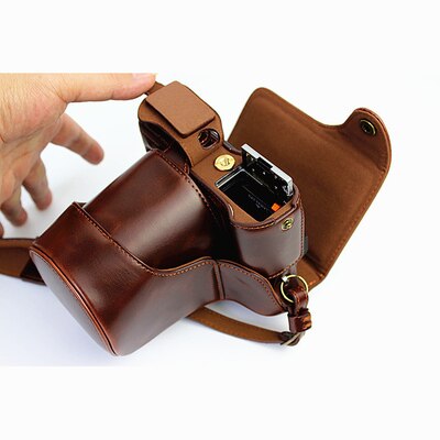 Nouvelle Version de luxe sac photo étui en cuir pour Fujifilm XT10 XT20 XT-20 XT30 XT-30 couvercle de Charge directe + fond de la batterie ouvert