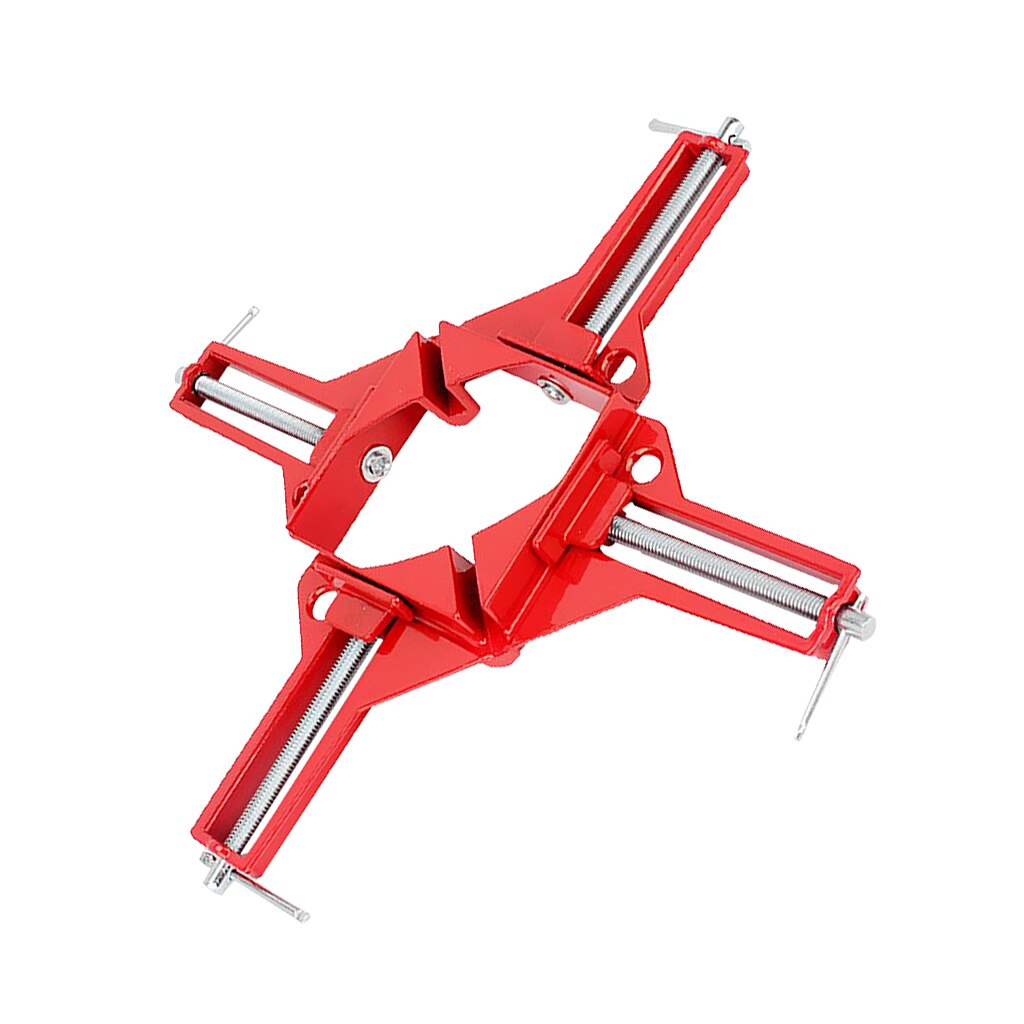 90 Degrees Right Angle Miter Corner Clamp 3" Capacity Picture Frame Jig Red