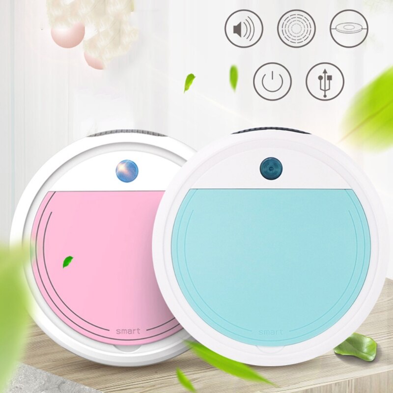 Robot Vacuum Cleaner, Strong Suction Automatic Bot Self Detects Stairs Pet Hair Allergies Friendly Robotic Home Cleaning
