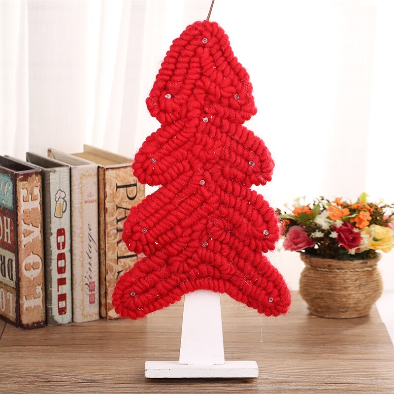 Handmade wool felt Christmas tree Desktop Christmas ornaments decorations DIY materials home furnishings scene party decoration
