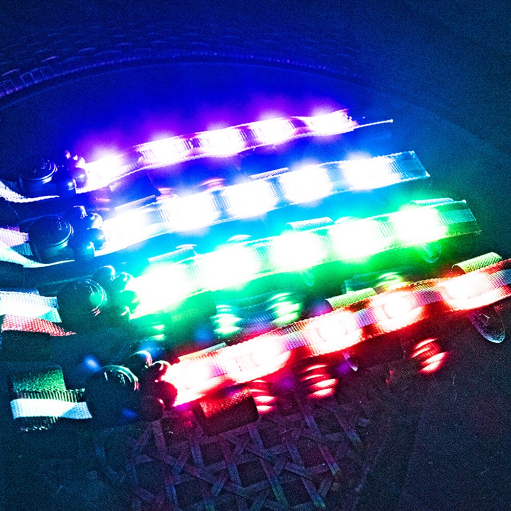 Arnés de cabeza de caballo LED de alta visibilidad, correa de Collar de perro Ecuestre para cabeza de caballo, cinturón de cintura, manillar, tija de sillín,
