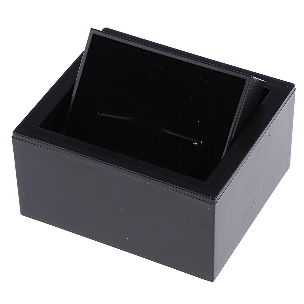 Men Cufflinks Case, 80x75x45mm Cufflink Box Display With 360 Degree