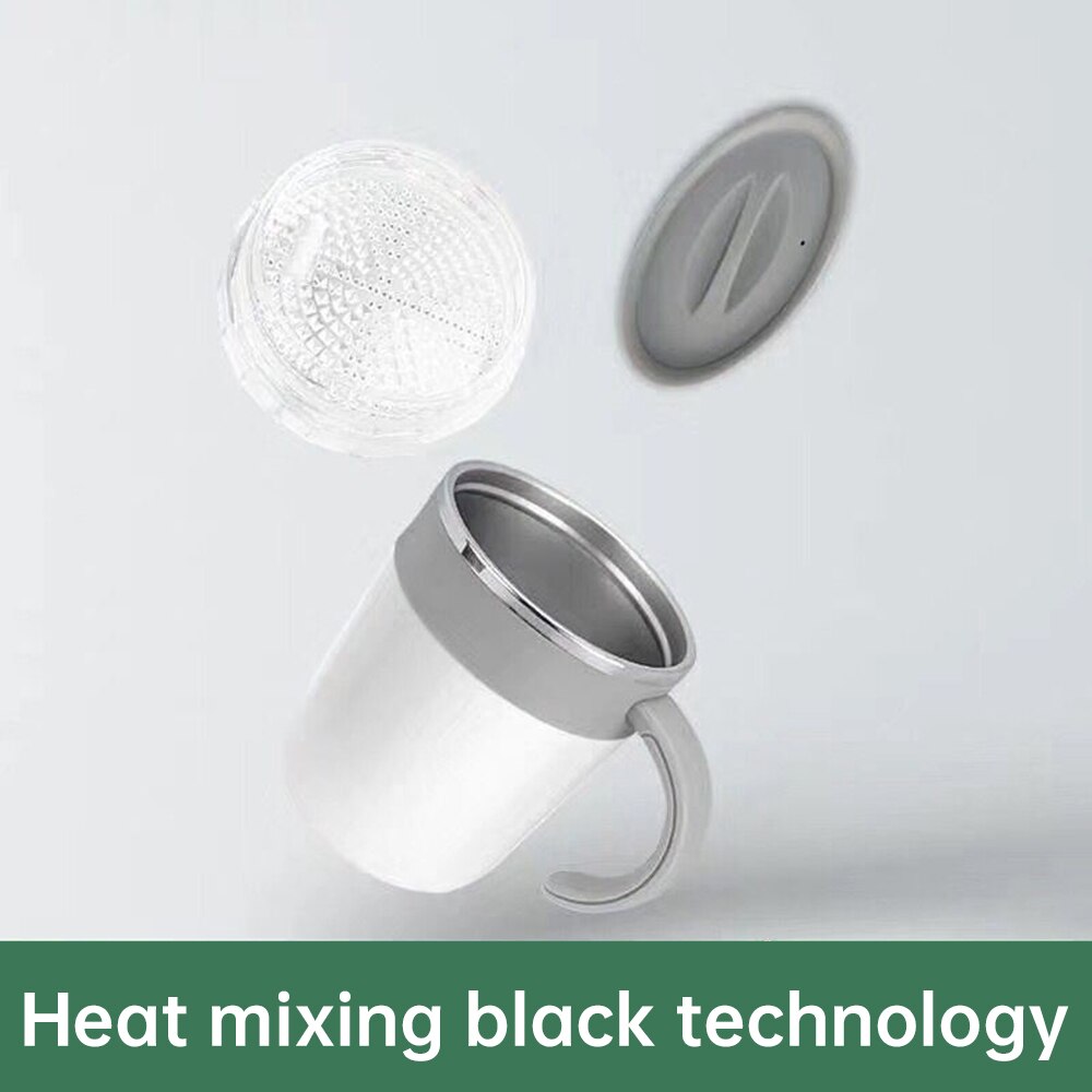 Vacuum Anti-scalding Coffee Cup Insulation Thermos Cup Automatic Stirring Magnetic Mug Stainless Steel Coffee Mixing Cup