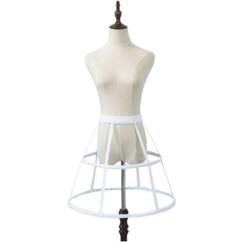 Zwei Reifen Frauen Unterröcke Unterhose Unterrock Weiß Schwarz Krinolinen Für Kurz EINE Linie Kleid Cocktail Kleider Felsen Unterhose