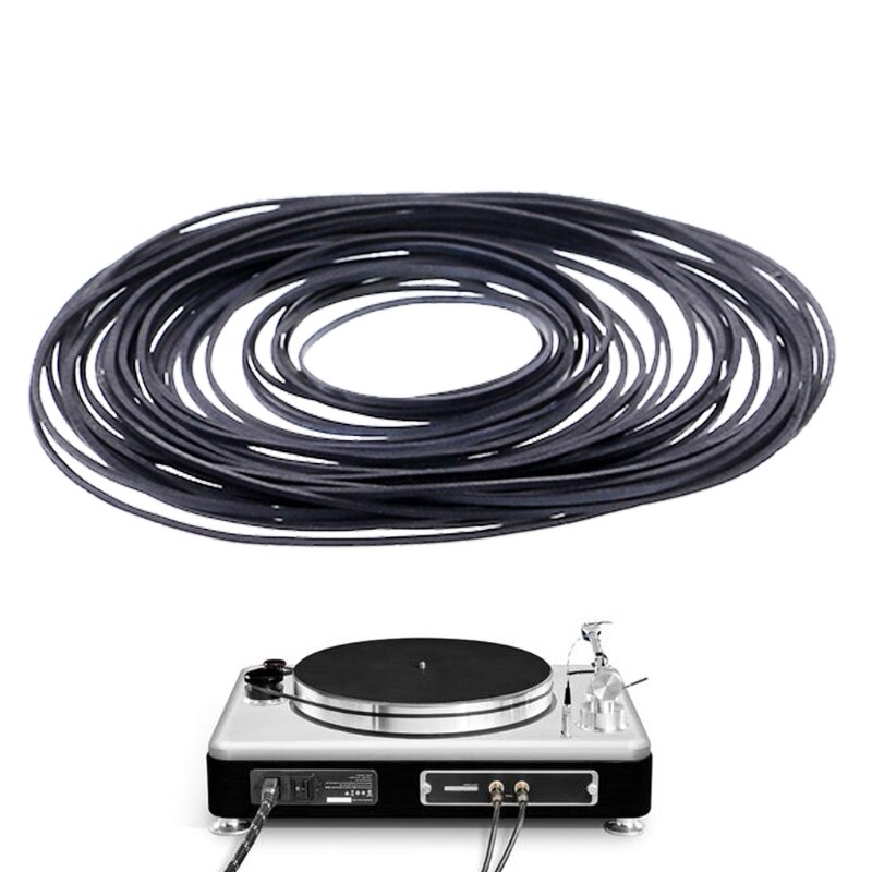 10 Pcs Drive Flat Belts Rubber DVD Cassette Tape Recorder Turntable Strap Belt Cassette Tape Replacement Square 1.2mm