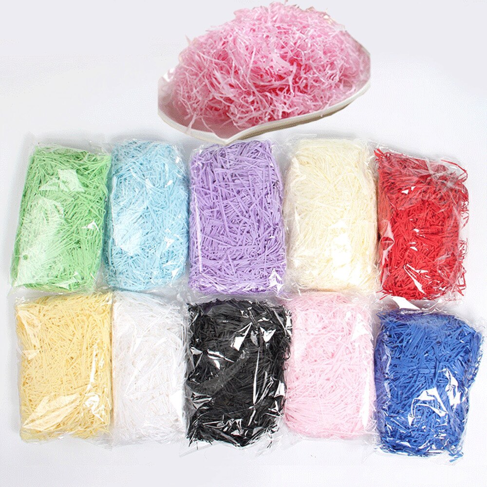 100g gør-det-selv papir raffia strimlet papir konfetti boks fyldmateriale bryllup ægteskab boligindretning dekoration