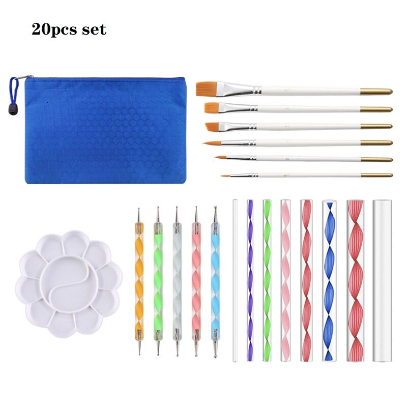 1 Set Mandala Dotting Tools Set Portable Multifunction Embossing Dot Kit Dotting Tool Set For Clay Pottery Craft Painting Rocks