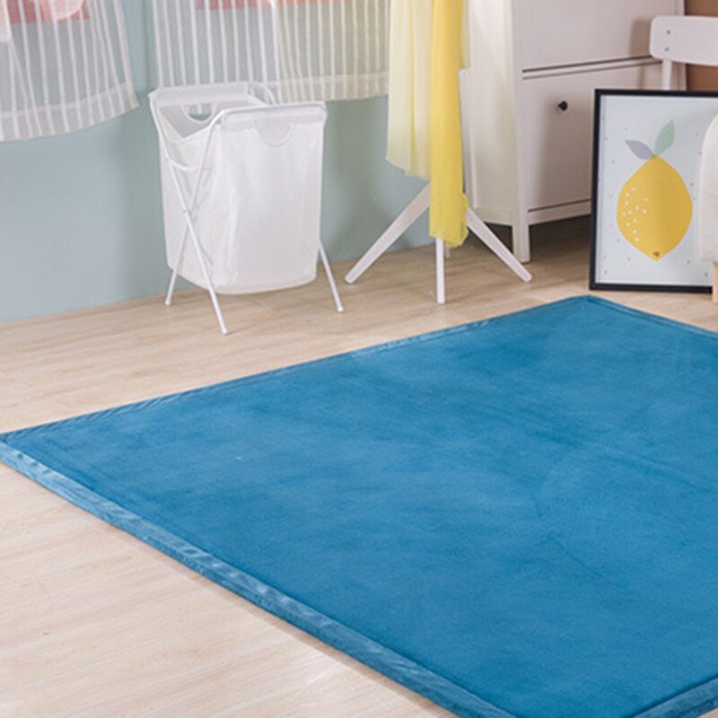 Infant Shining Home Rug Children Game Mat Thickening Coral Fleece Baby Crawling Carpet Mats Tatami Climbing Pad
