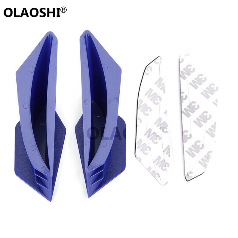 Plastic Motor Dynamische Winglet Aerodynamische Motorfiets Wing Kit Winglet Kit Voor Motorfietsen: Blauw