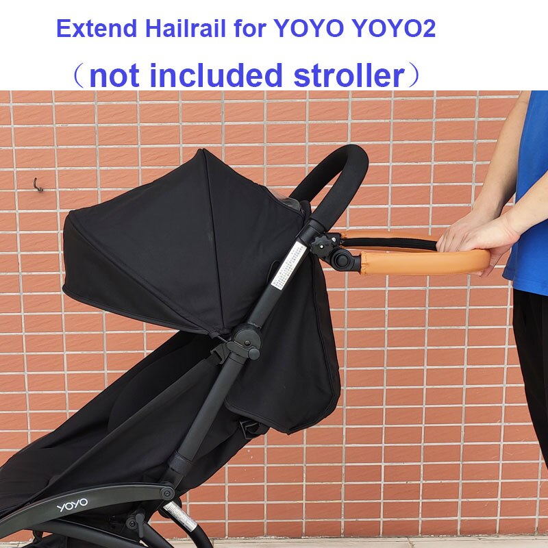 Baby Kinderwagen Zubehör Verlängern Griff Hailrail Stoßstange Für Yoyo Cybex Eezy S/S +/Twist und Bugaboo Biene 6 Biene 5 Biene 3: Braun Pro Yoyo