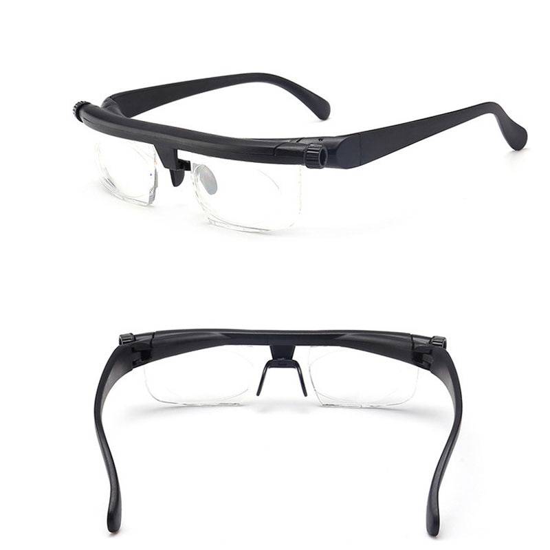Adlens Focus Adjustable Men Women Reading Glasses Myopia Eyeglasses -6D to +3D Diopters Magnifying Variable Strength