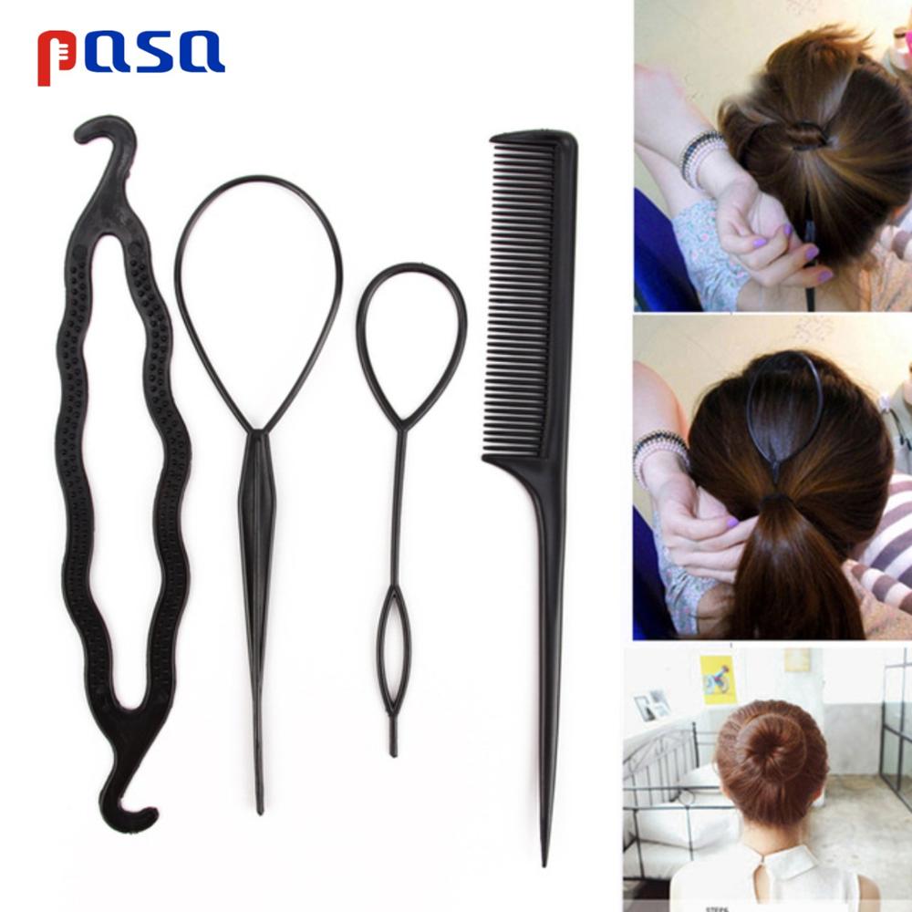 Hair Braiding Tool Weave Sponge Plait Twist Hair Braider DIY Styling Tool Holdr Clip Hair Accessorie Loop Styling Ponytail
