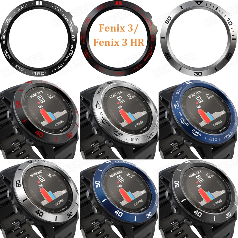 Voor Garmin Fenix 3/Fenix 3 Hr Anti-Kras Sticker Bescherming Ring Slimme Horloge Accessoires Voor Garmin Fenix 3 Beschermende Ringen