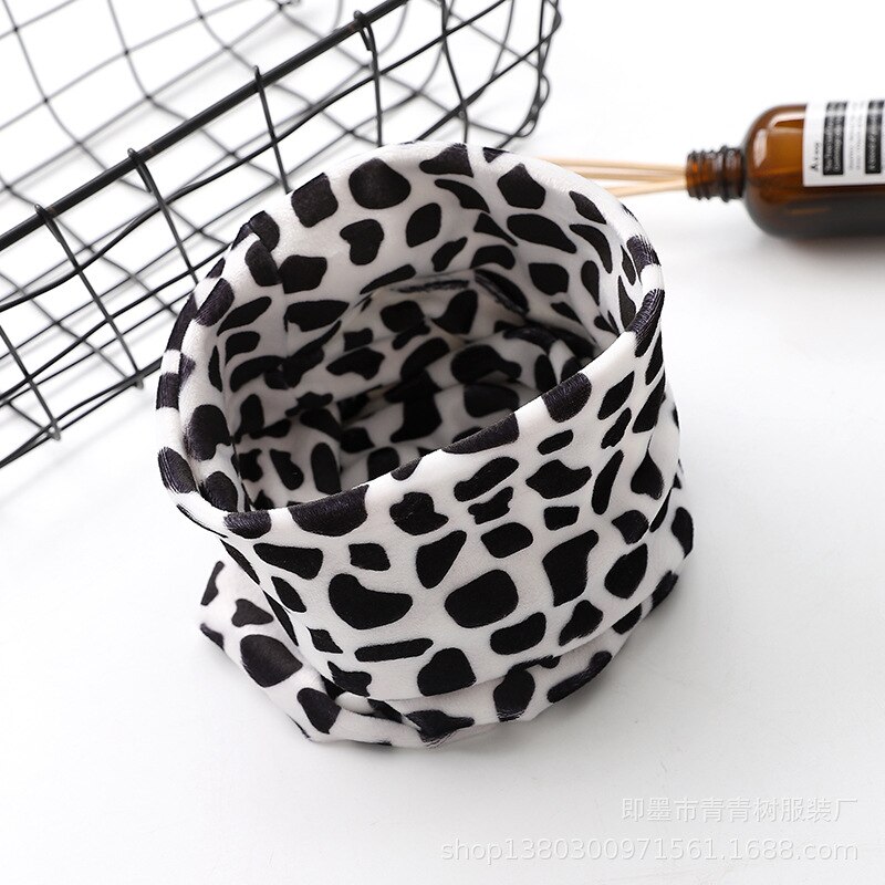 Euerdodo Kinderen Sjaal Kinderen Gezicht Cover Herfst Winter Baby Sjaal Katoen Jongens Meisjes Baby Sjaals Baby Kleding Accessoires: black dots