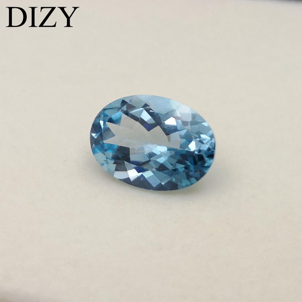 DIZY Sky Blue Topaz Ovale Gefacetteerde Cut 13*18mm 14.5Cts Natuurlijke Losse Edelsteen Voor Zilver en Goud diy sieraden Montage