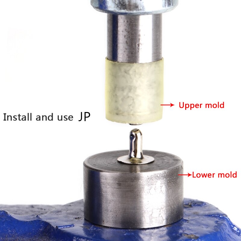 Outil d'installation à Rivets latéraux, bouton à pression manuelle, bouton pour vêtements et accessoires 4mm 5mm 6mm 7mm 8mm 9mm 10mm 12mm 13mm 14mm 15mm