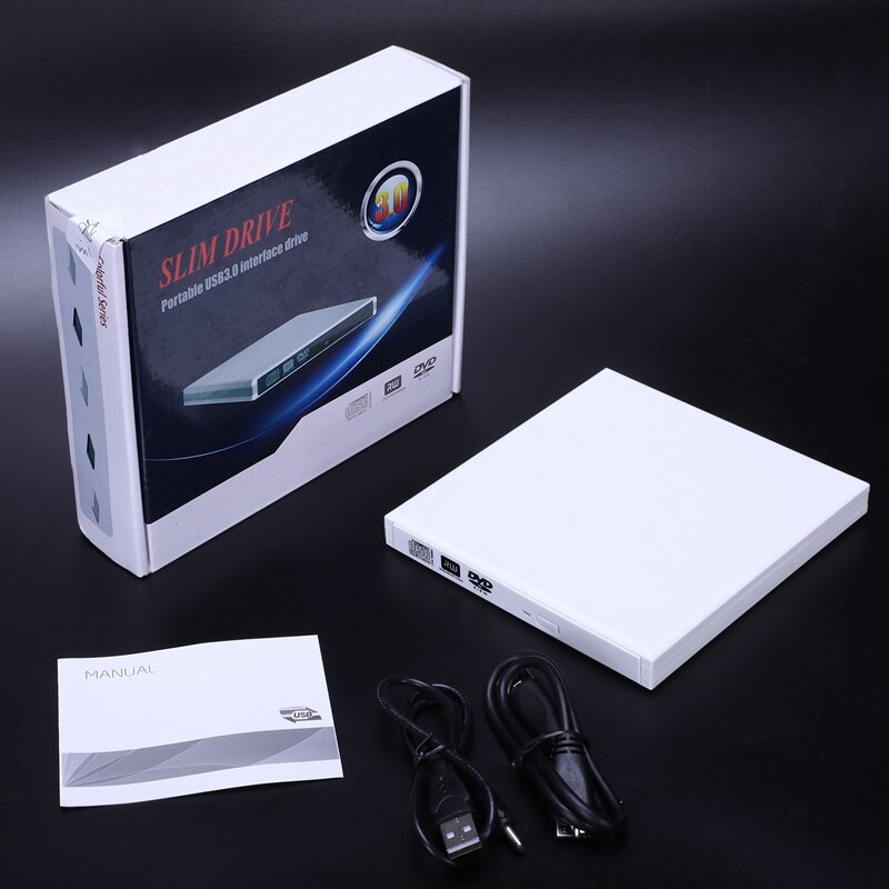 Usb 3.0 Mobile Dvd Burner Universal External Notebook Desktop Computer Drive.