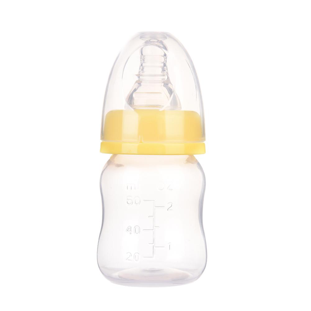 Naturlig følelse mini ammeflaske standard kaliber til nyfødt baby drikkevand, der fodrer mælk frugtsaft: B
