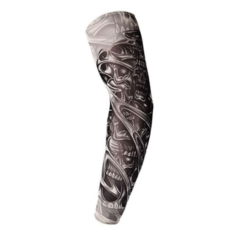 Mænd tatoverings ærme stretchy uv beskyttelse slip manga elastisk nylon tatovering arm ben ærmer til kvinder solbeskyttelse