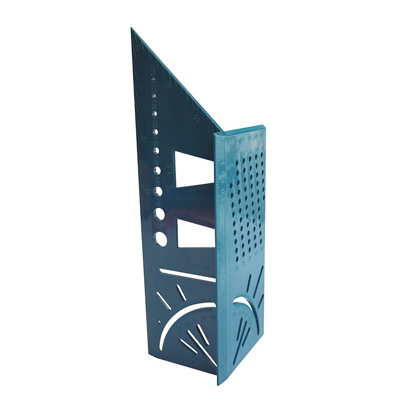 1 Pcs Woodworking 3D Mitre Angle Measuring Square Size Measure Tool With Gauge Ruler Tools Metric Gauge Measuring Gauge: Green