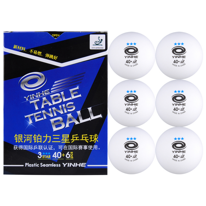 Yinhe galaxy 3 Sterne Weißen Kugeln 40 + Neue Materialien Kunststoff Nahtlose Ping Pong Bälle Offizielle Ball von Welt Spiele