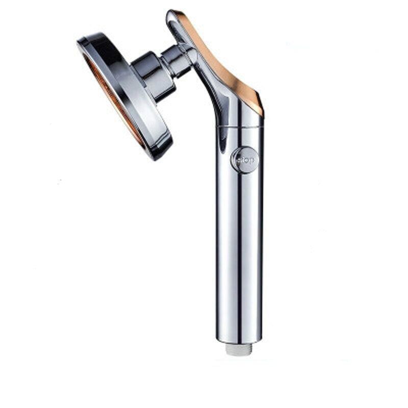 Douchekop europese stijl drukdouchekop universele waterstop handdouchekop diamond douchekop  a107: Chroom