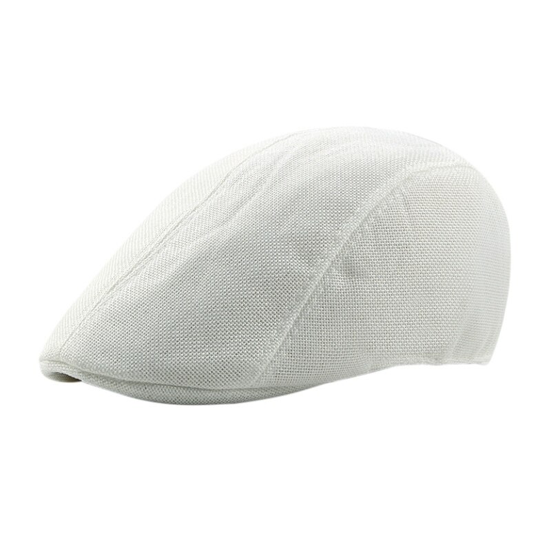Udendørs golfhuer unisex mænds sportshue golfhatte baseball cap til mænd kvinder klassisk farve hat: Hvid