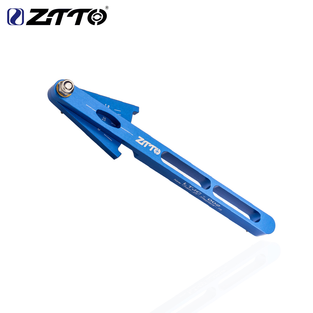 ZTTO-Herramienta Universal para indicador de desgaste de cadena de bicicleta, herramienta de eslabón de cadena, herramienta de reparación de ciclismo de aleación de aluminio: Marrón