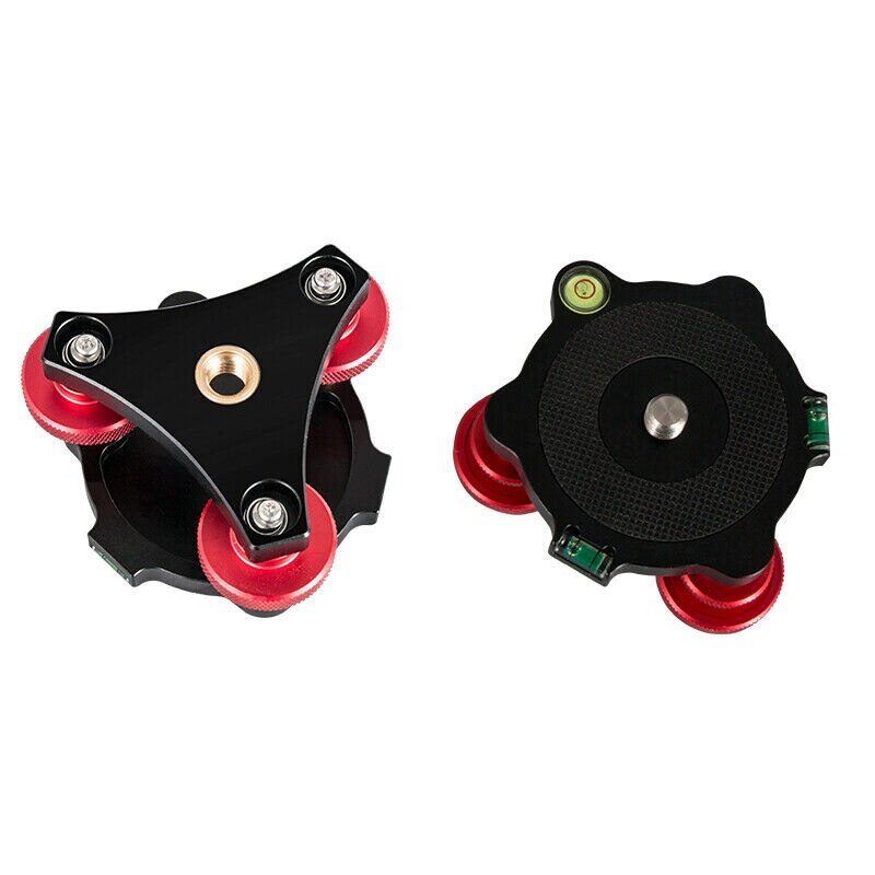 Fotografie Statief Speedy Leveling Base Leveler Aanpassen Base Panning Niveau Plaat Met Waterpas