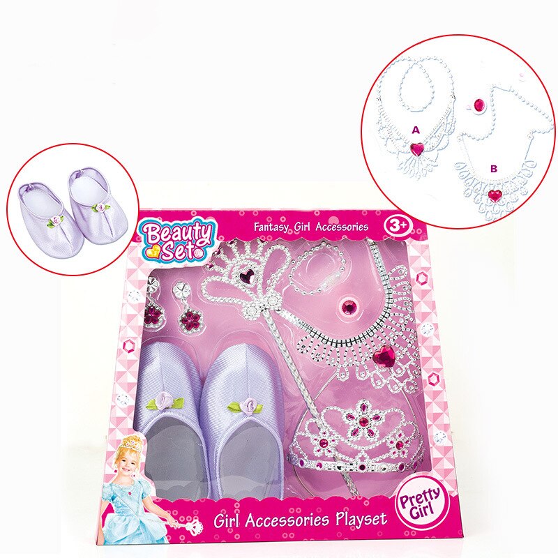 Princesse beauté jouets semblant jouer accessoires amour collant diamant couronne magique barre couronne