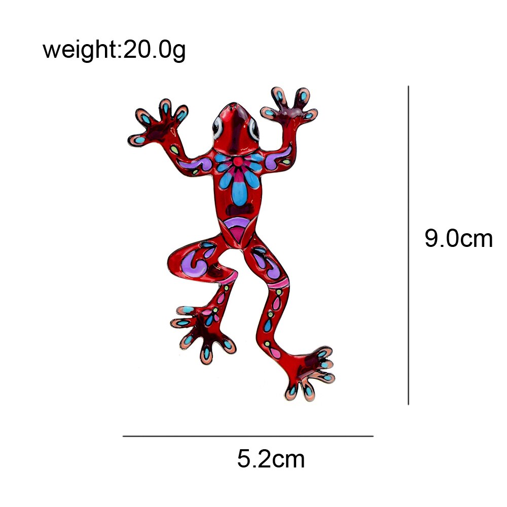 CINDY XIANG – broches en forme de grenouille pour femmes, 4 couleurs disponibles, en émail, dessin animé, Animal, de